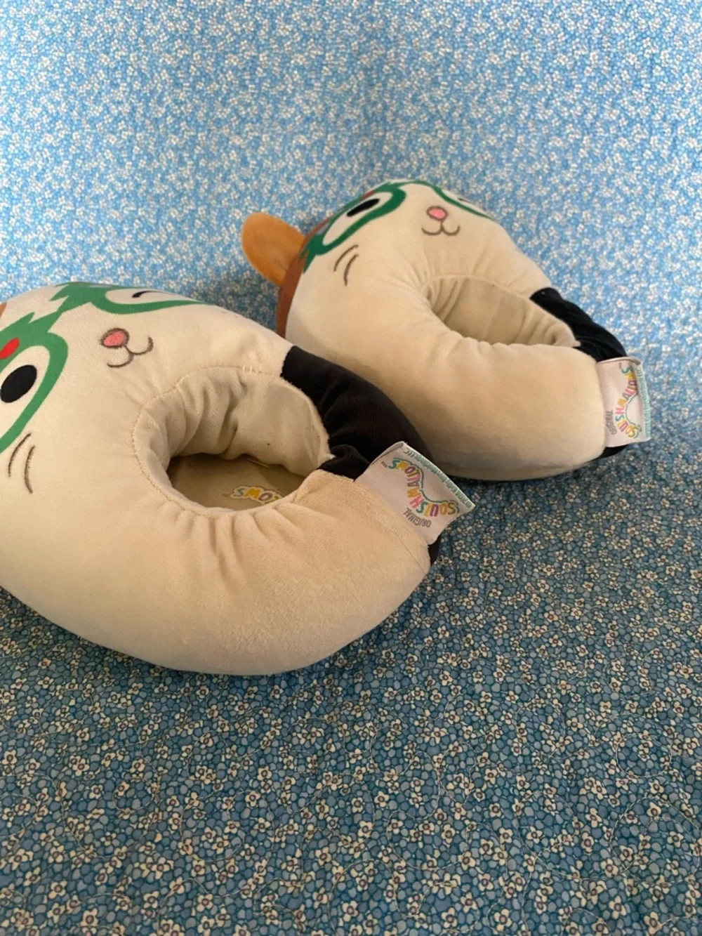 Squishmallow Cam Christmas tree slippers